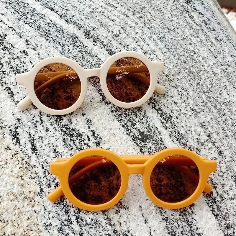 Fashion Geometric UV Protection Resin Kids Sunglasses