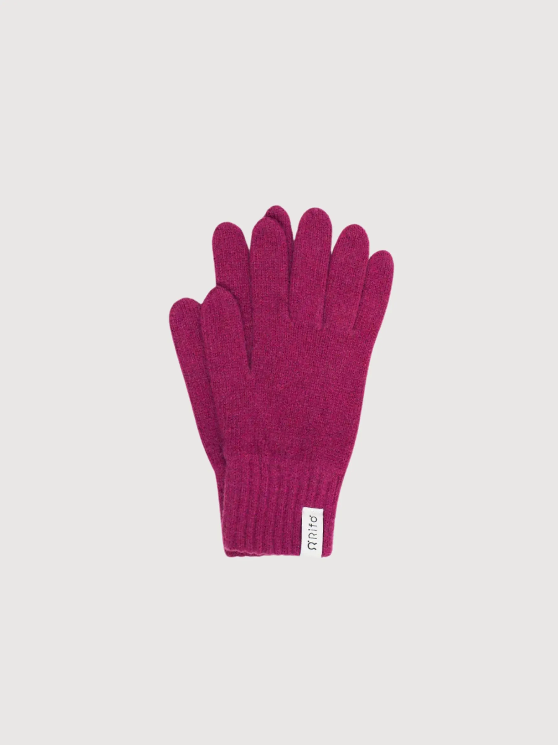 Gloves Anita Pink Ciclamino in recycled cashmere Woman | Rifò