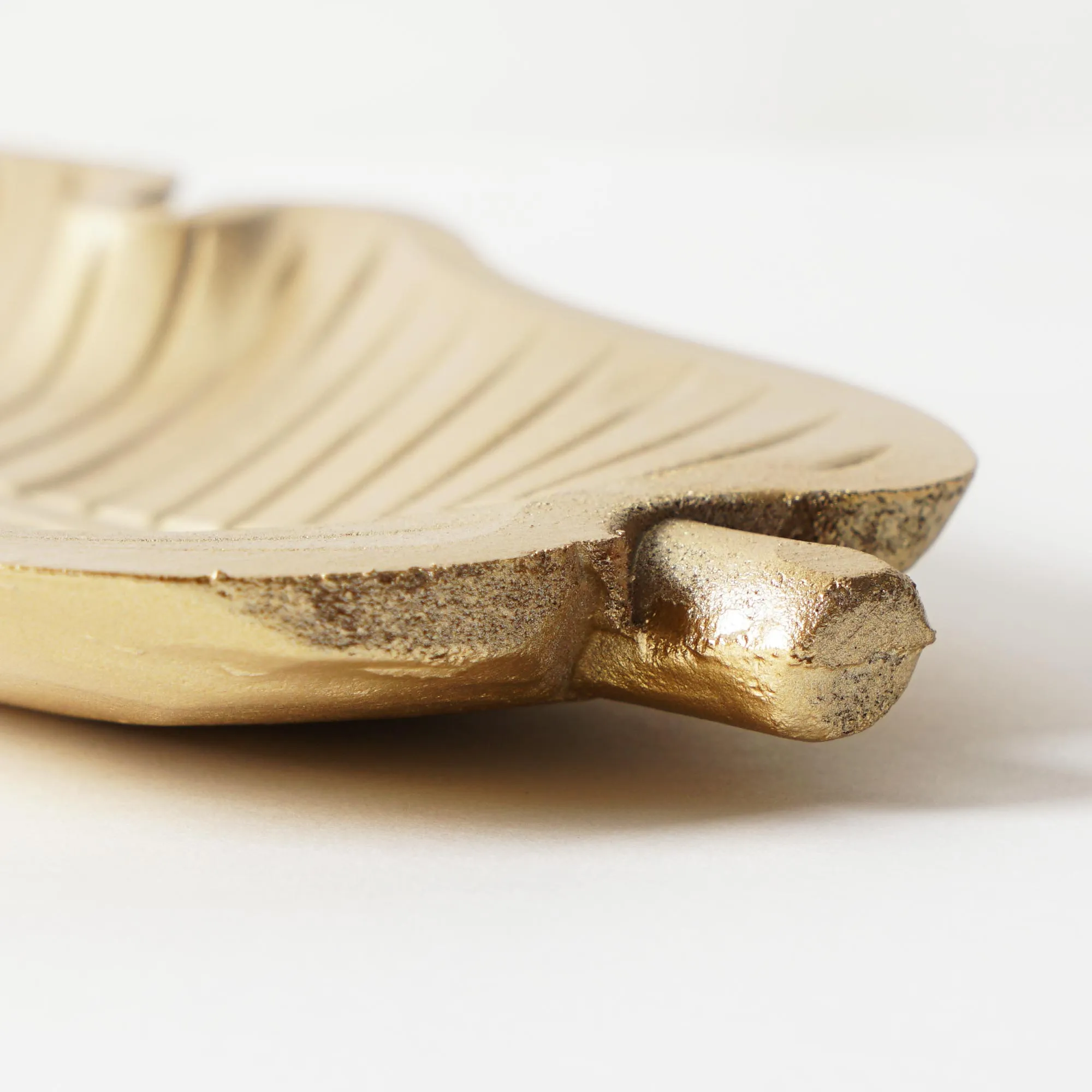 Gold Leaf Wood Tabletop Serving Storage Tray
