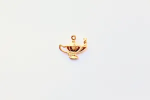 Gold Teapot Charm, Genie Lamp, Aladdin's Lamp, Magic Lamp, Disney Charm, Disney Jewelry, Gold Charm, Charm Bracelet, Jewelry Making, Genie