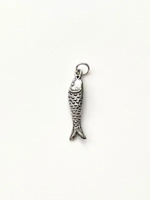 Goldfish, Silver Goldfish Charm, Fish Charm, Nautical Charm, Silver Charm, Beach Charm, Fish Jewelry, Beach Jewelry, Ocean Charms, Fishing