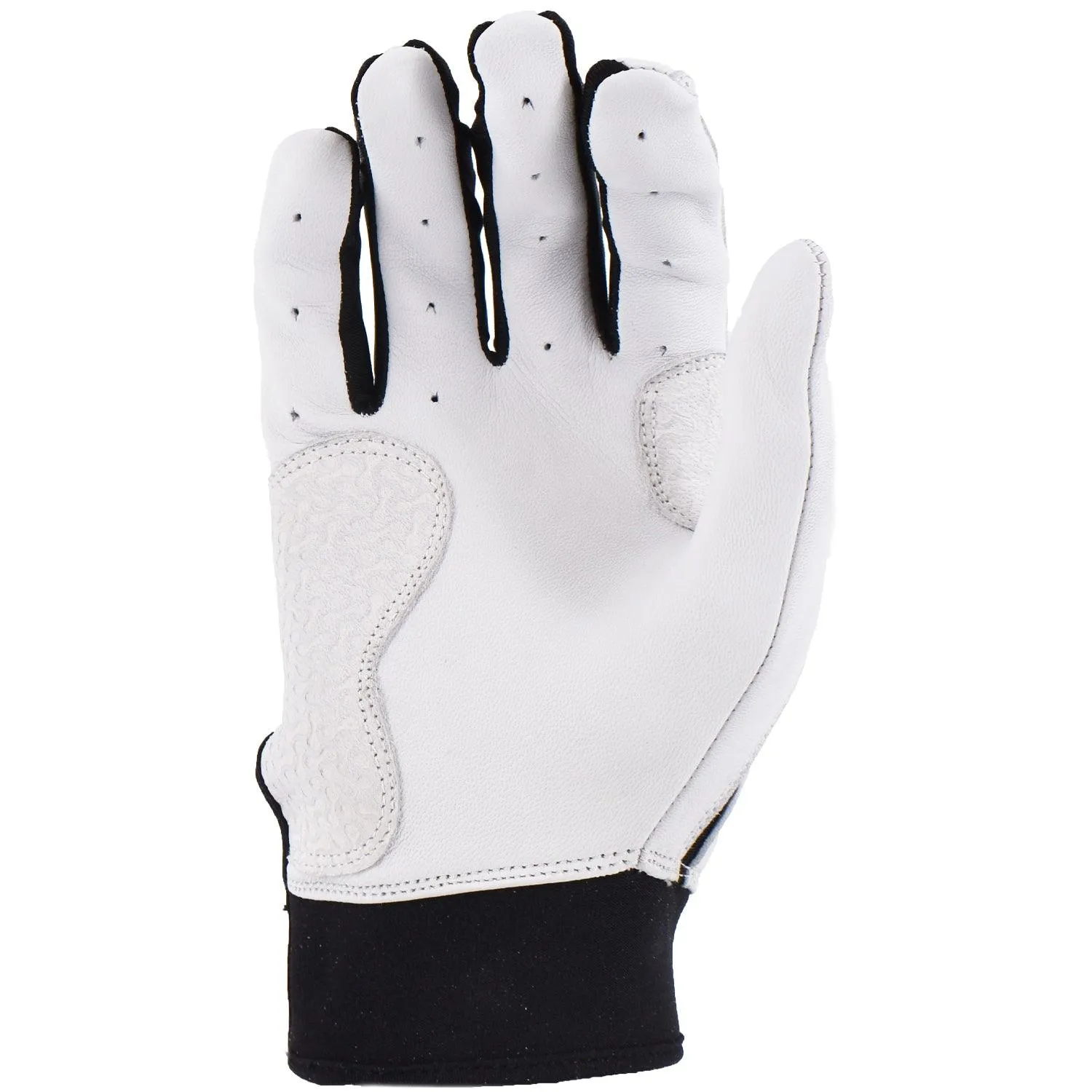 Grindstone Short Cuff Batting Glove - White/Black