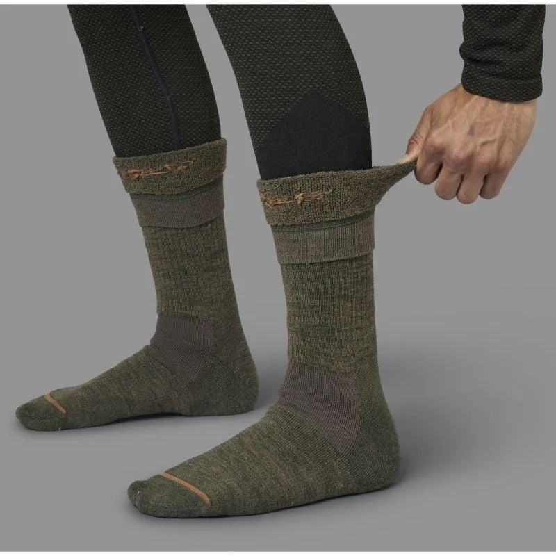 Harkila Pro Hunter Merino Technical Short Socks - Willow Green