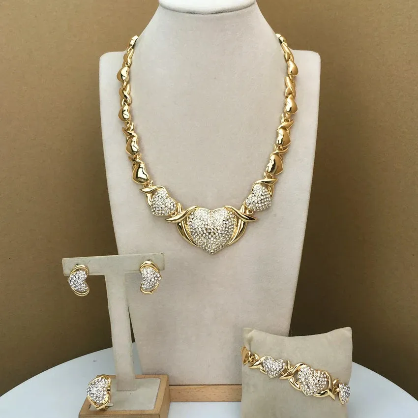 Heart Jewelry Hugs and Kisses Jewelry XOXO Jewelry African Fashion Jewelry for Women
