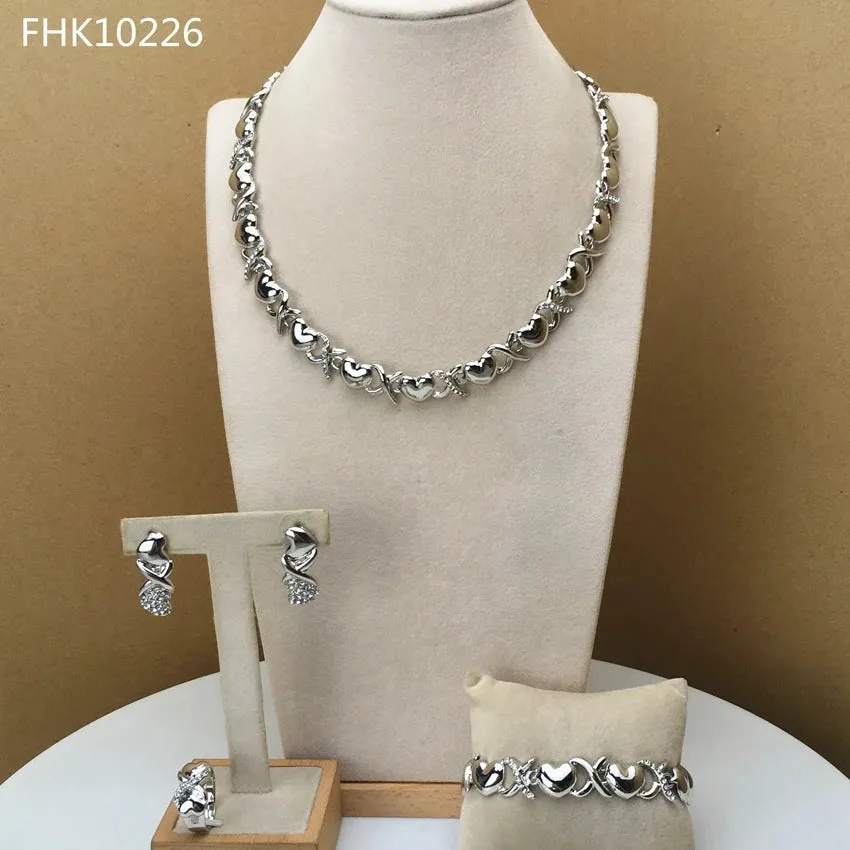 Heart Jewelry Hugs and Kisses Jewelry XOXO Jewelry African Fashion Jewelry for Women