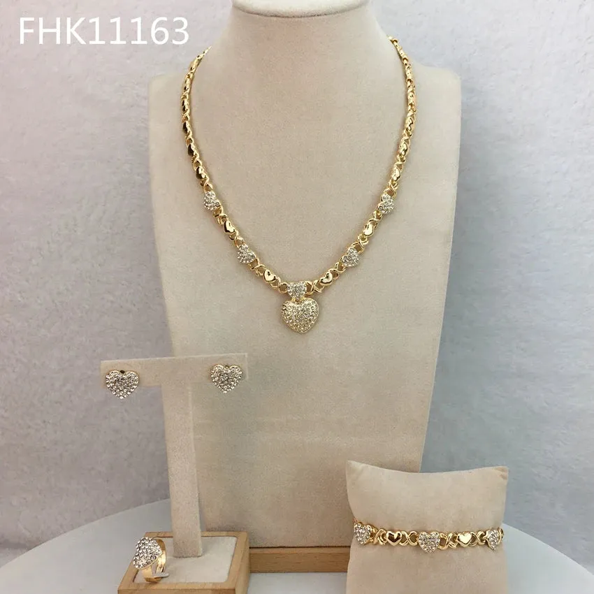Heart Jewelry Hugs and Kisses Jewelry XOXO Jewelry African Fashion Jewelry for Women