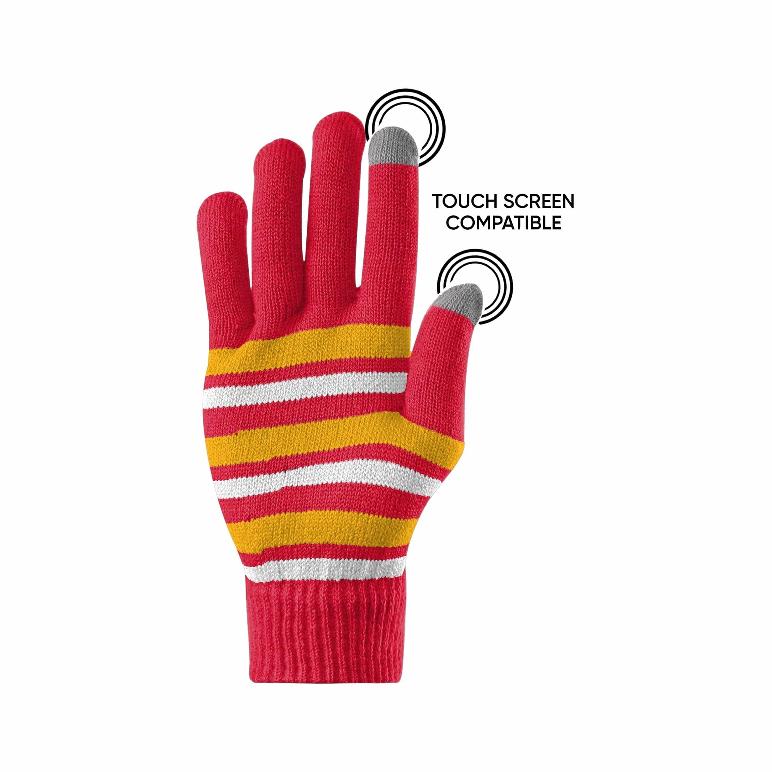 Kansas City Chiefs NFL Super Bowl LVIII Champions Stretch Gloves