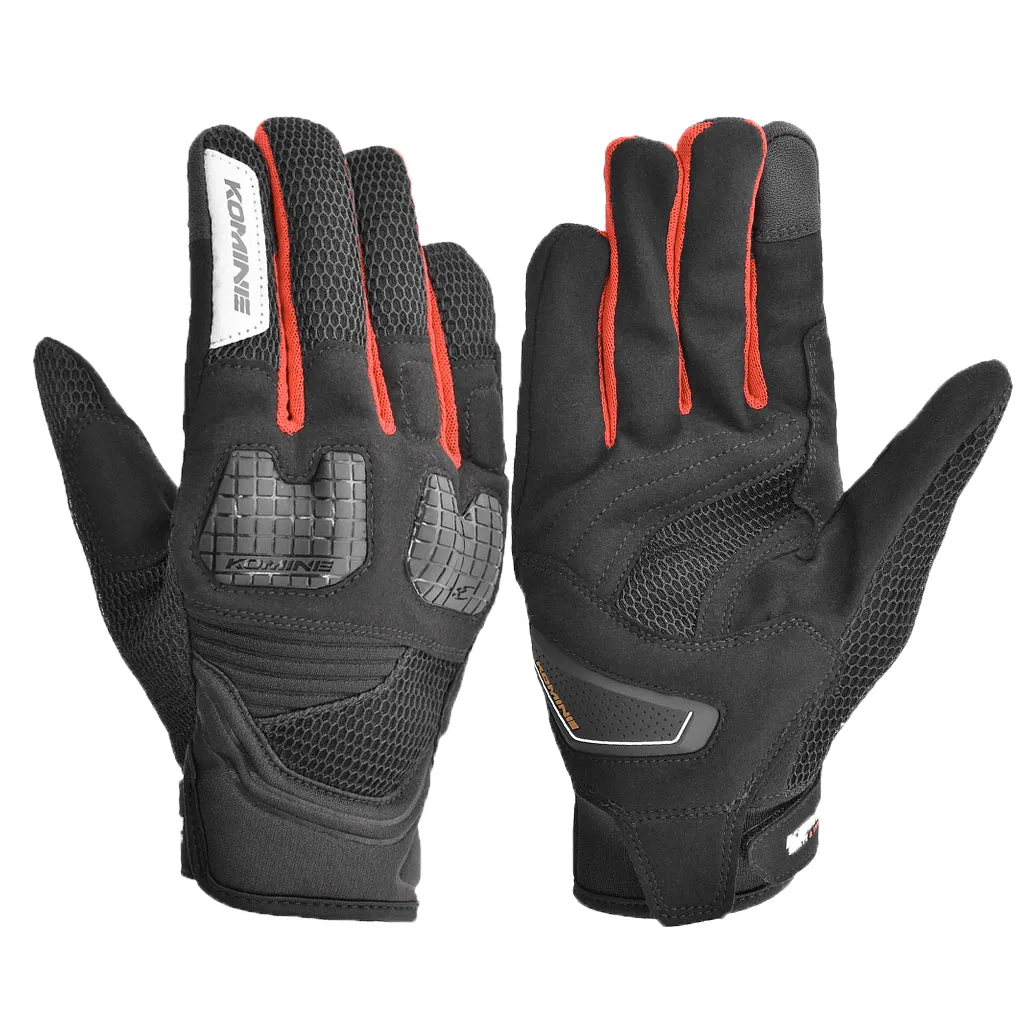KOMINE GK-250 3D PROTECT MOTORCYCLE MESH GLOVES