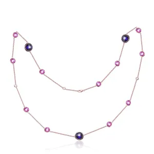 Lavande Wrap Dainty Rose Gold Necklace