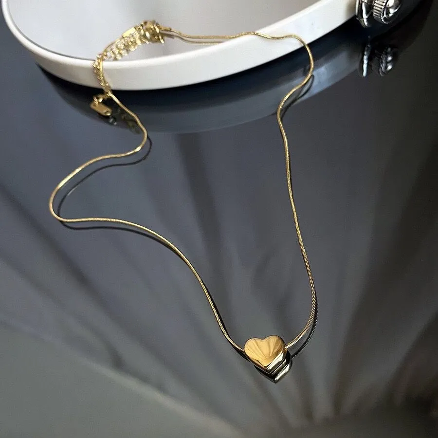 Love Heart Pendant Necklace For Women