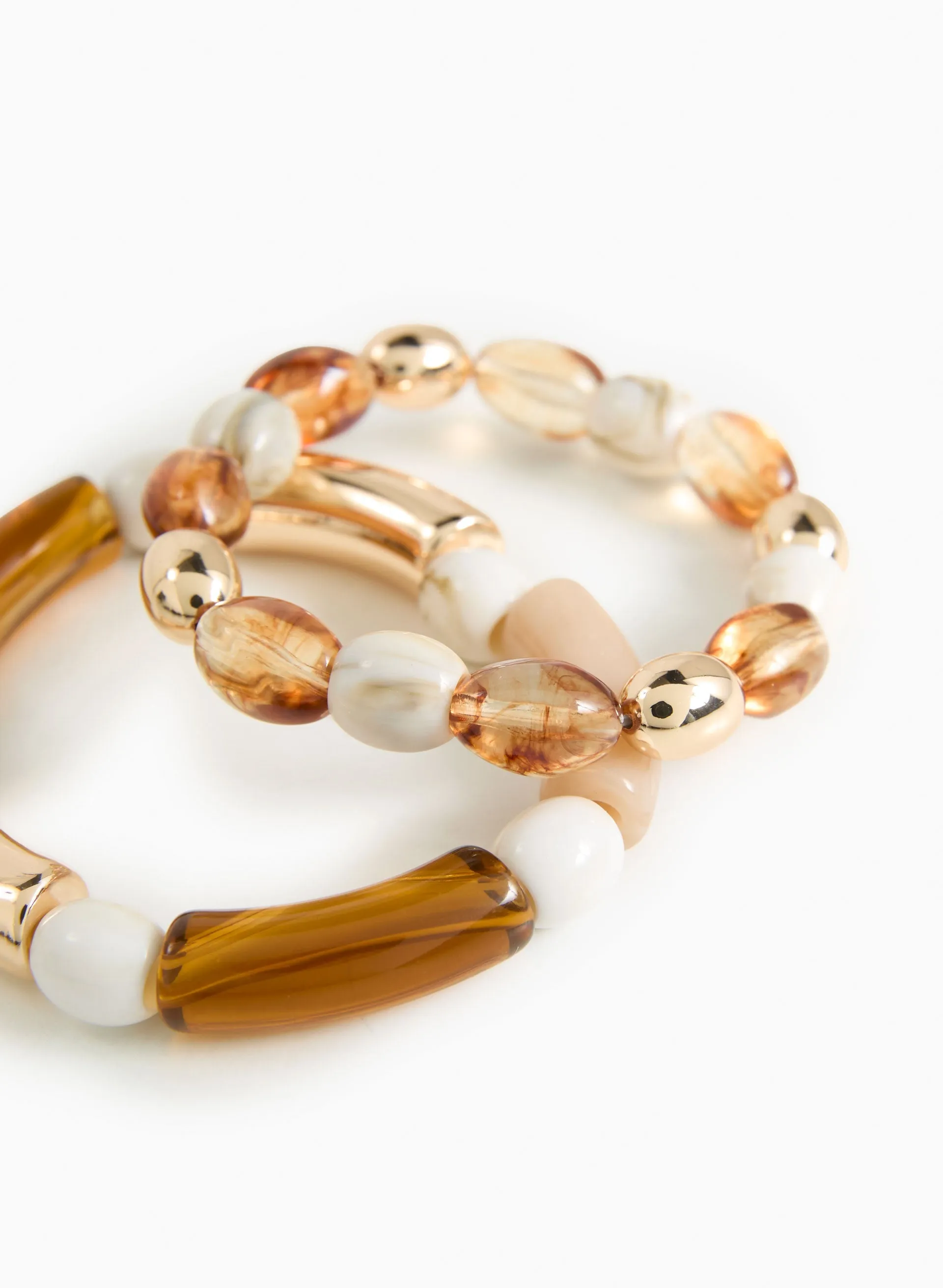 Multi-Shape Bead Bracelet Set