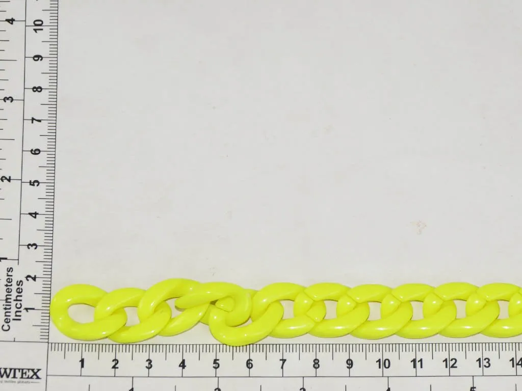 Neon Green Circular Acrylic Chains