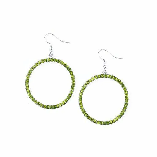 Paparazzi Earring ~ Stoppin Traffic - Green