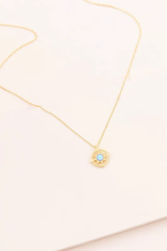 Pixum Compass Stone Necklace