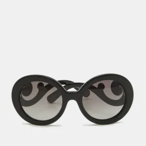 Prada Black Gradient Spr27N Baroque Round Sunglasses