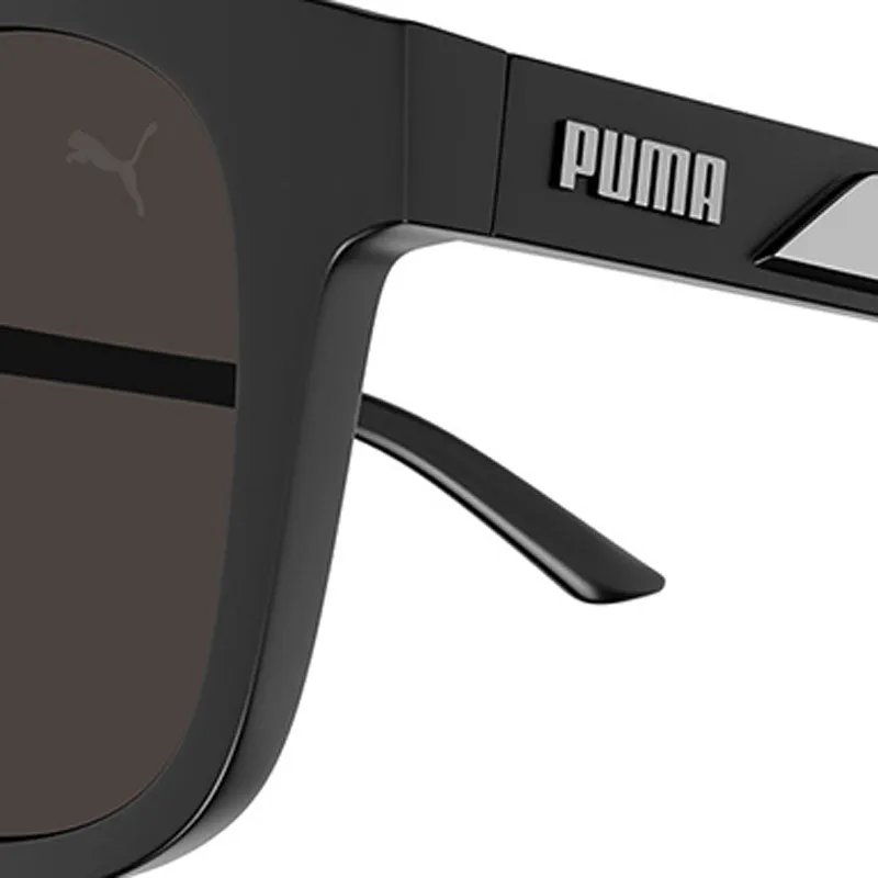 PUMA PU0385S Black/Grey/Smoke Sunglasses