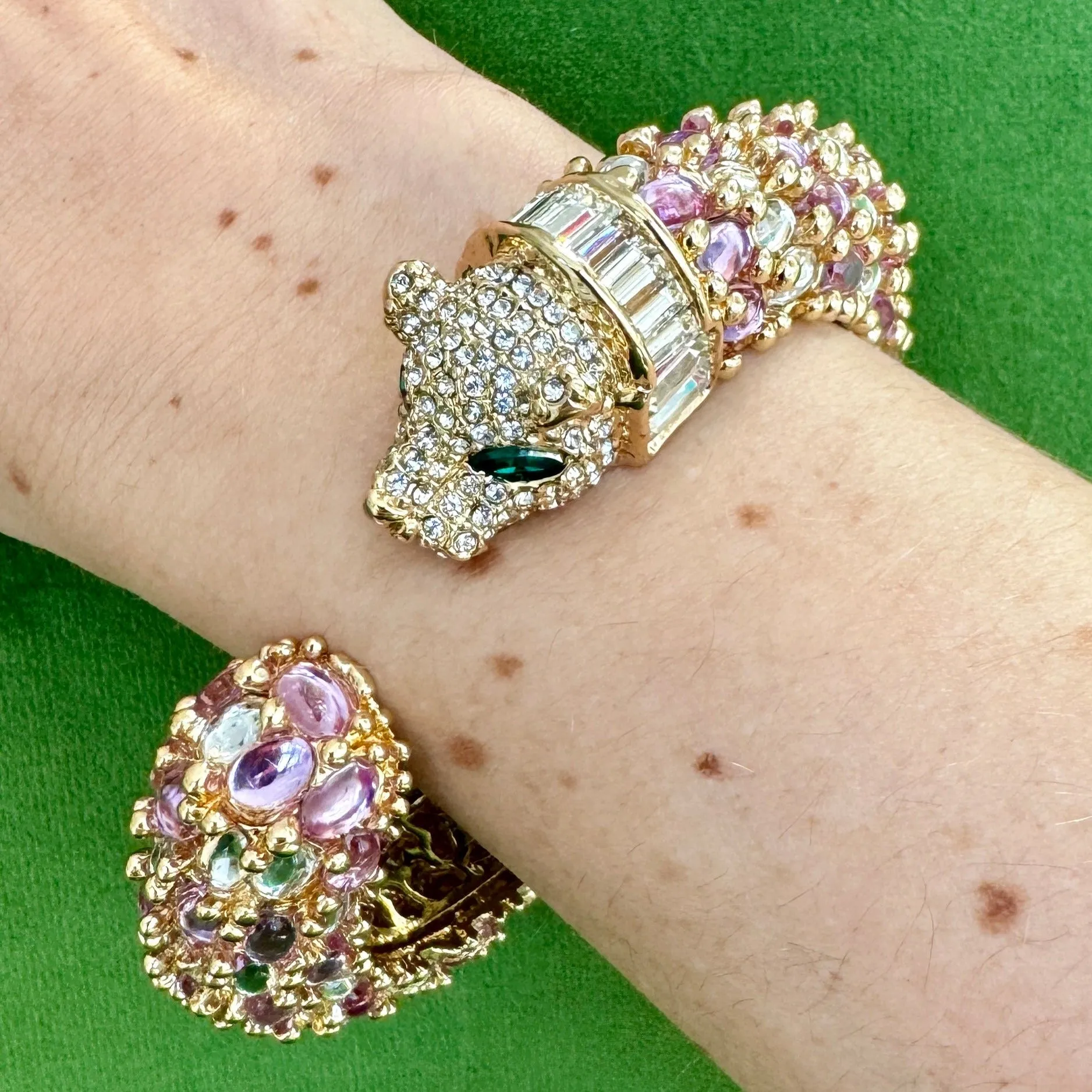 Purple Jewel Panther Bracelet