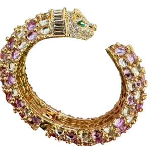 Purple Jewel Panther Bracelet