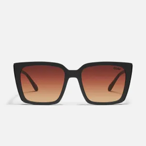 Quay Front Cover Sunglasses - Matte Black