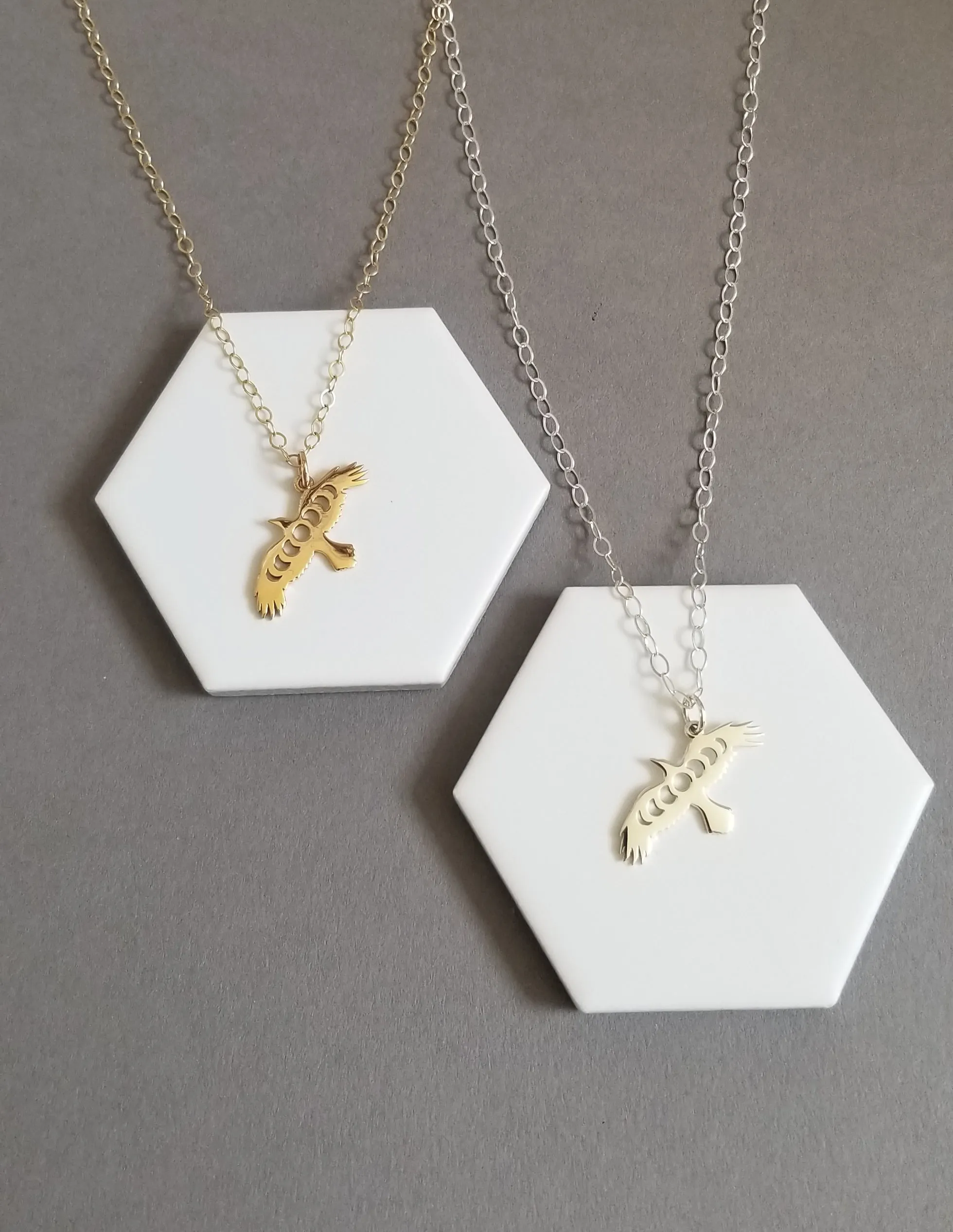 Raven Charm Necklace, Bird Jewelry, Transformational Jewelry, Inspirational Gift
