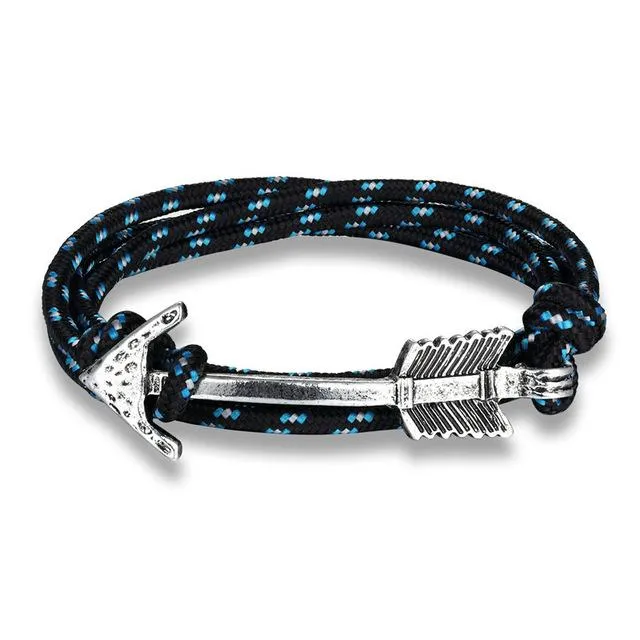 Retro Bronze Arrow Leather Bracelet
