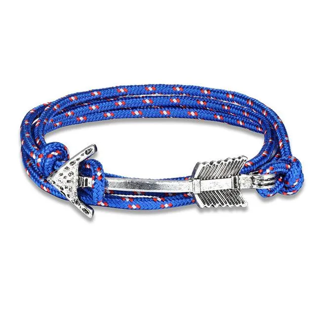 Retro Bronze Arrow Leather Bracelet
