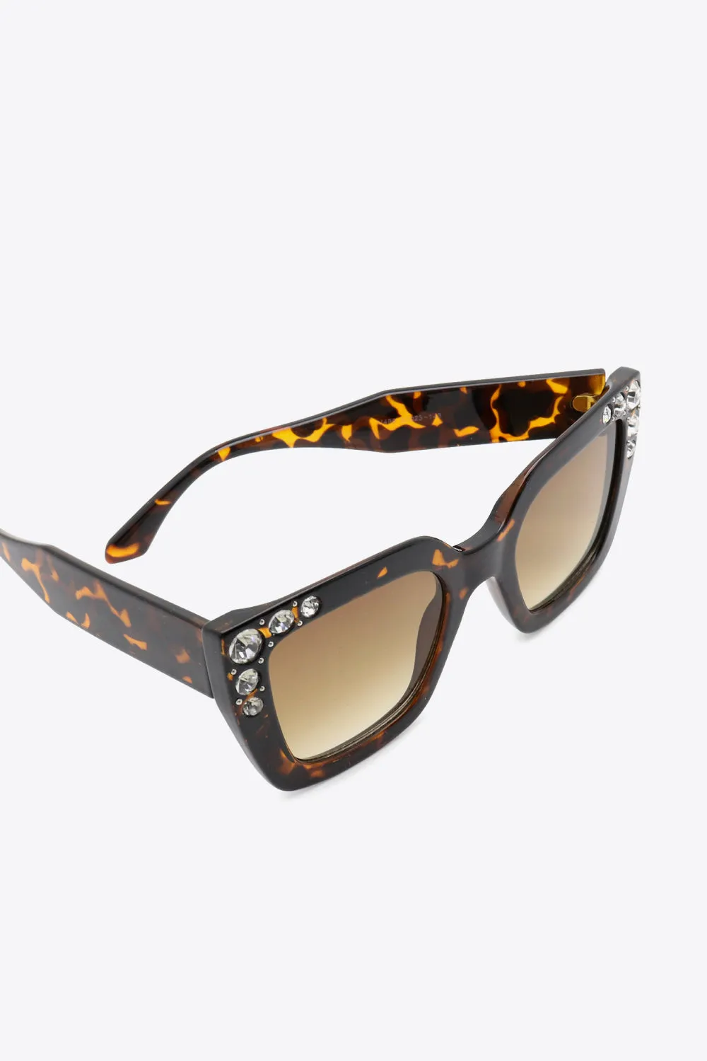 RHINESTONE CHIC WAYFARER SUNGLASSES