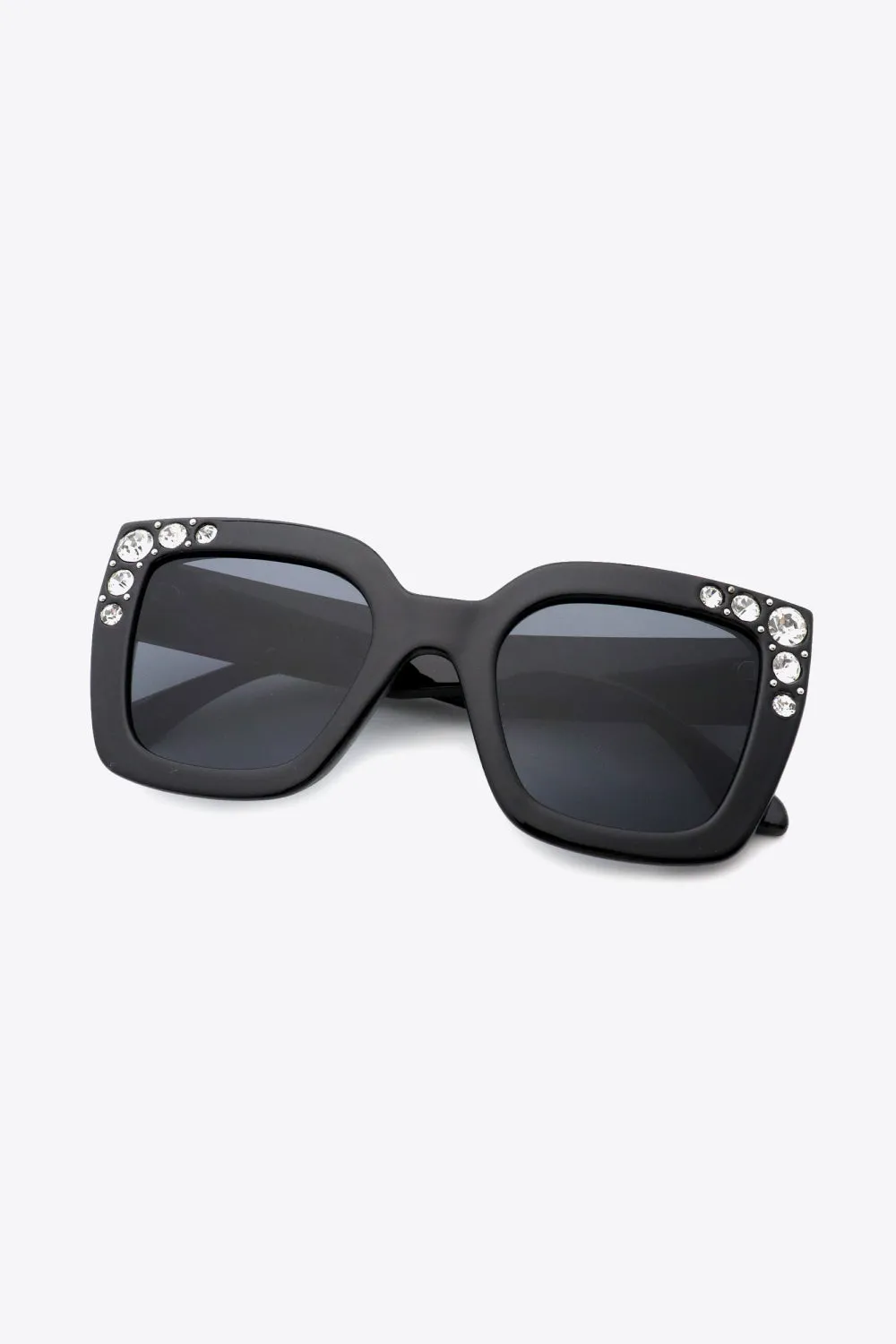 RHINESTONE CHIC WAYFARER SUNGLASSES