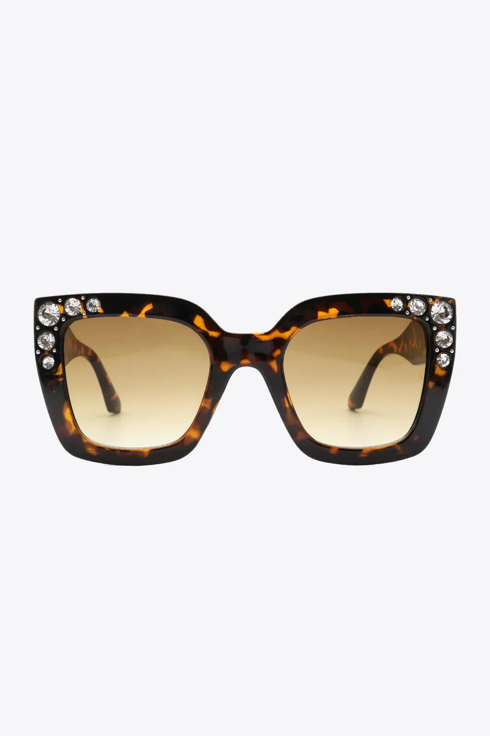 RHINESTONE CHIC WAYFARER SUNGLASSES