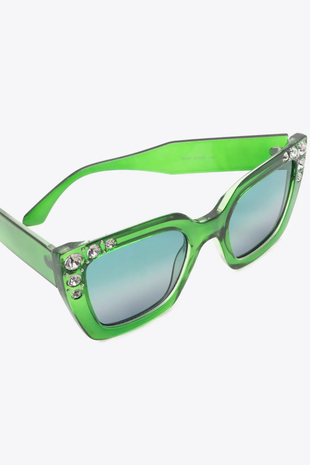RHINESTONE CHIC WAYFARER SUNGLASSES