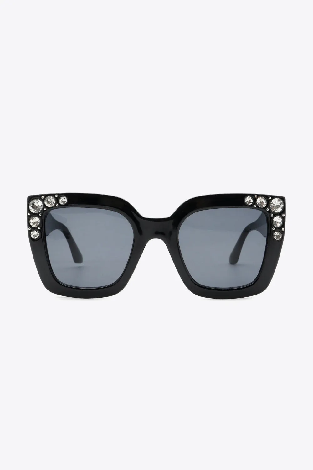 RHINESTONE CHIC WAYFARER SUNGLASSES