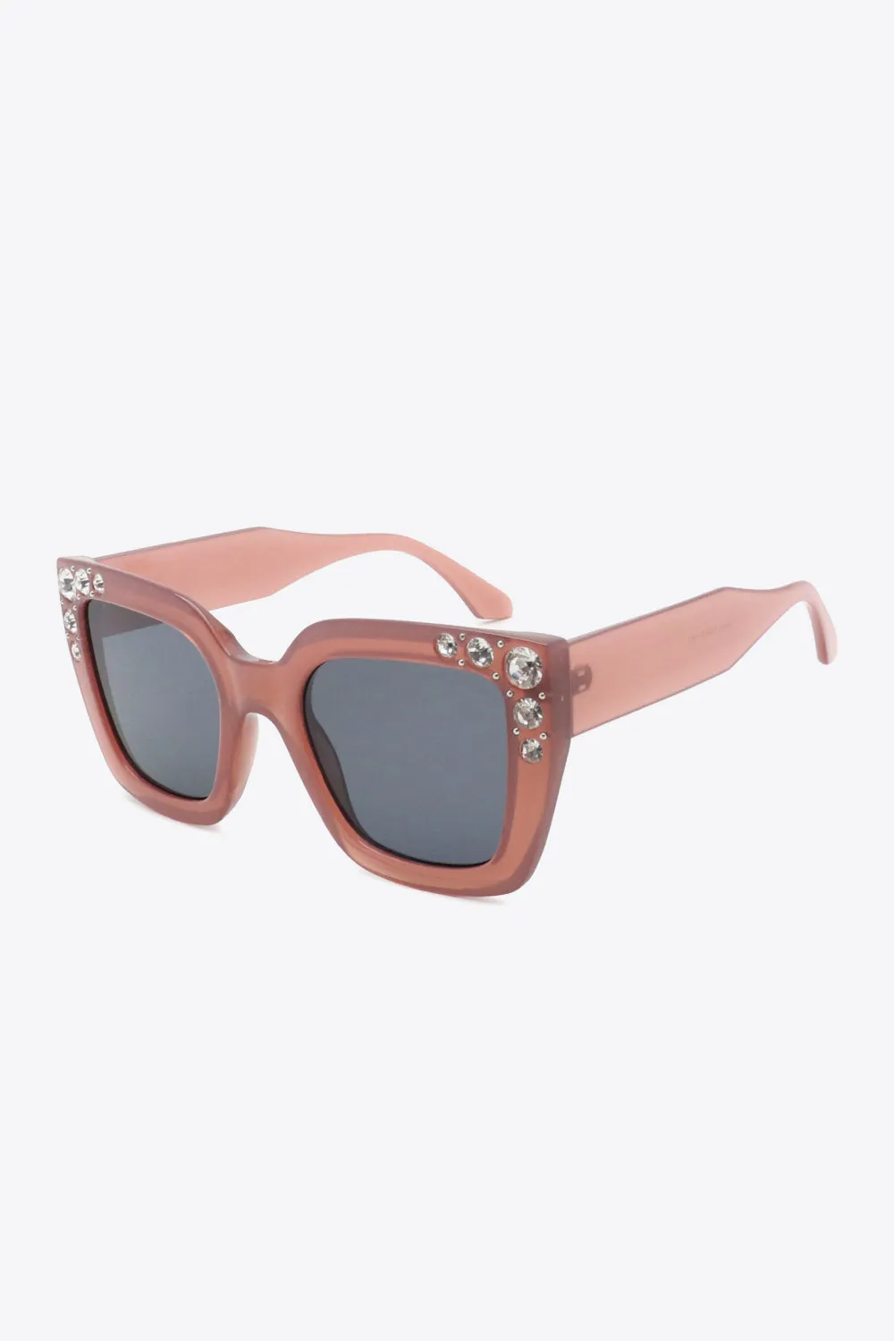 RHINESTONE CHIC WAYFARER SUNGLASSES