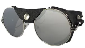 Road Vision Round Flat Lens Motorcycle Sunglasses Steampunk Cycling
