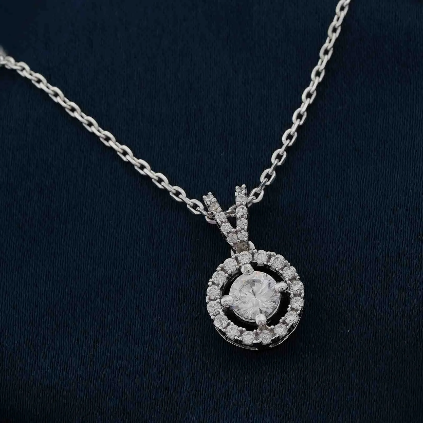 Silver Graceful Compass Pendant