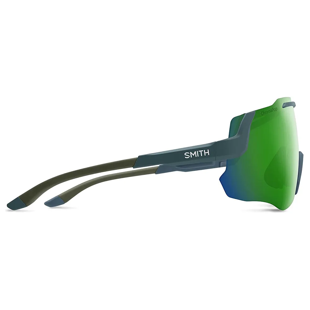 Smith Unisex Matte Stone/Moss Frame Chromapop Green Mirror Lens Non-Polarized Momentum Performance Sunglasses - 205884SIF99X8