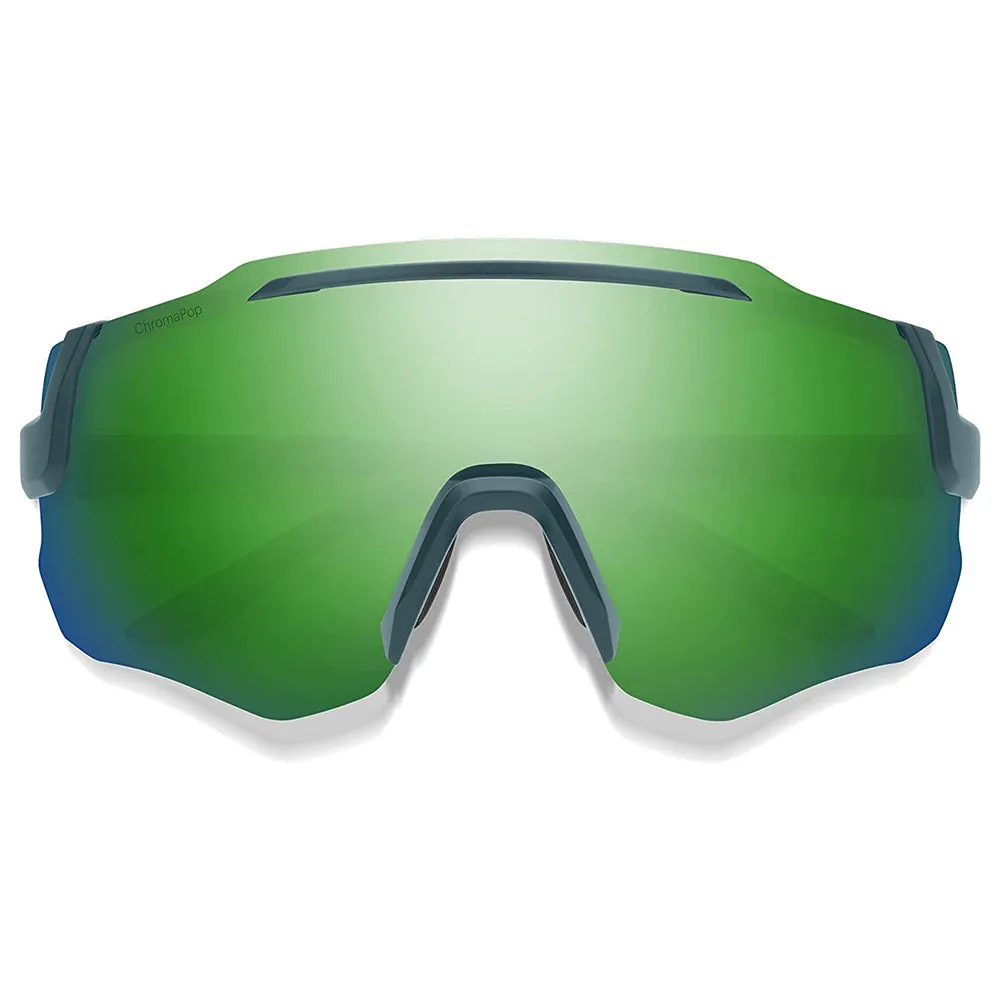 Smith Unisex Matte Stone/Moss Frame Chromapop Green Mirror Lens Non-Polarized Momentum Performance Sunglasses - 205884SIF99X8