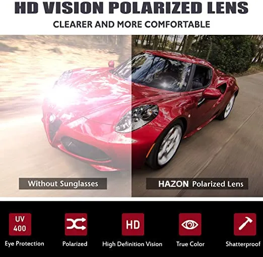 Square Light Weight Durable Matt Finished Premium Polarised UV Protected Sunglasses for Men and Women