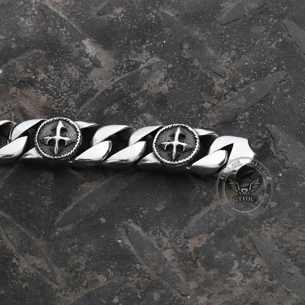 Stylish Cross Stainless Steel Simple Bracelet