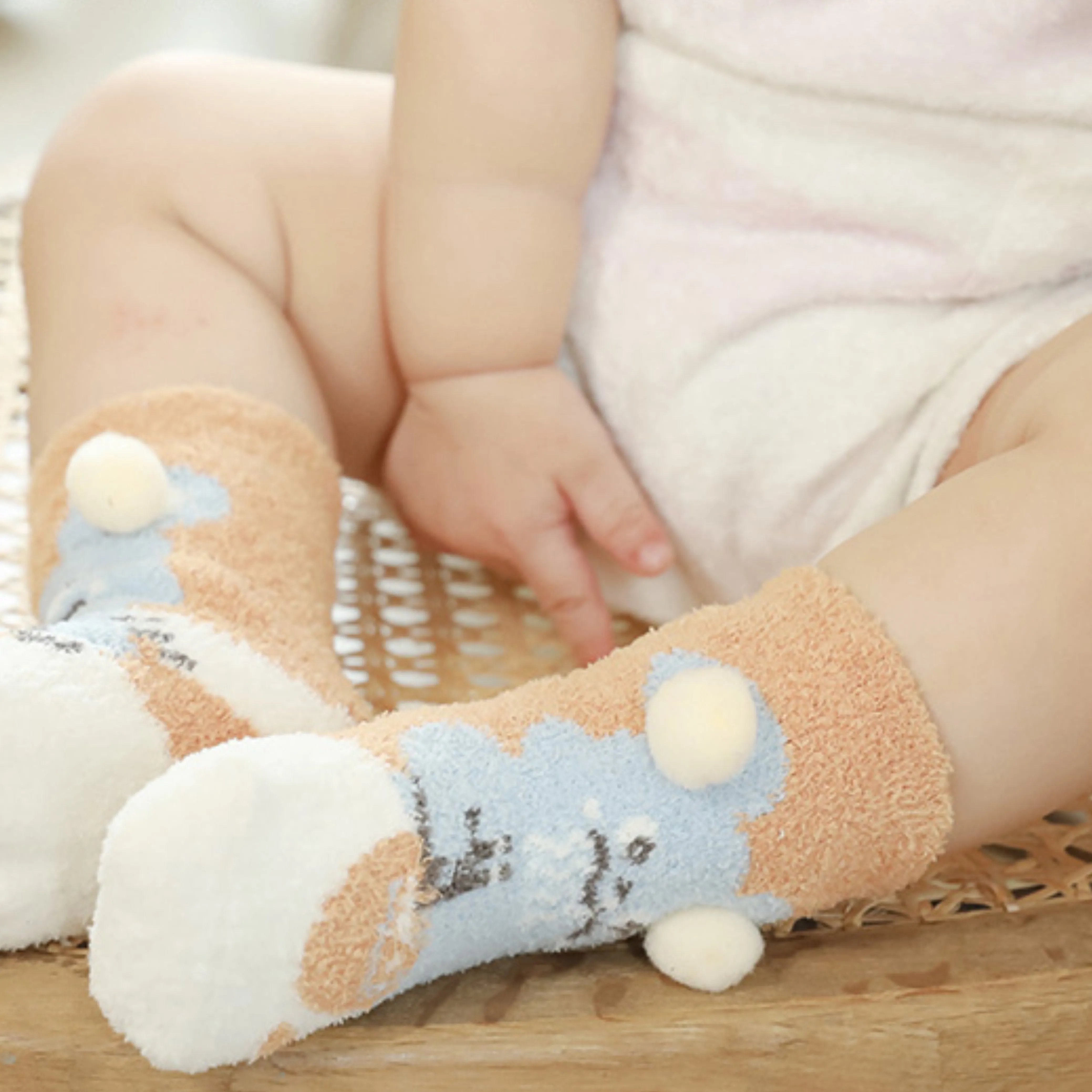 Sweetnana Cozy Ankle Crew Socks for Toddlers, Super Soft Thickened Winter Socks, Ideal for Cold Weather Comfort