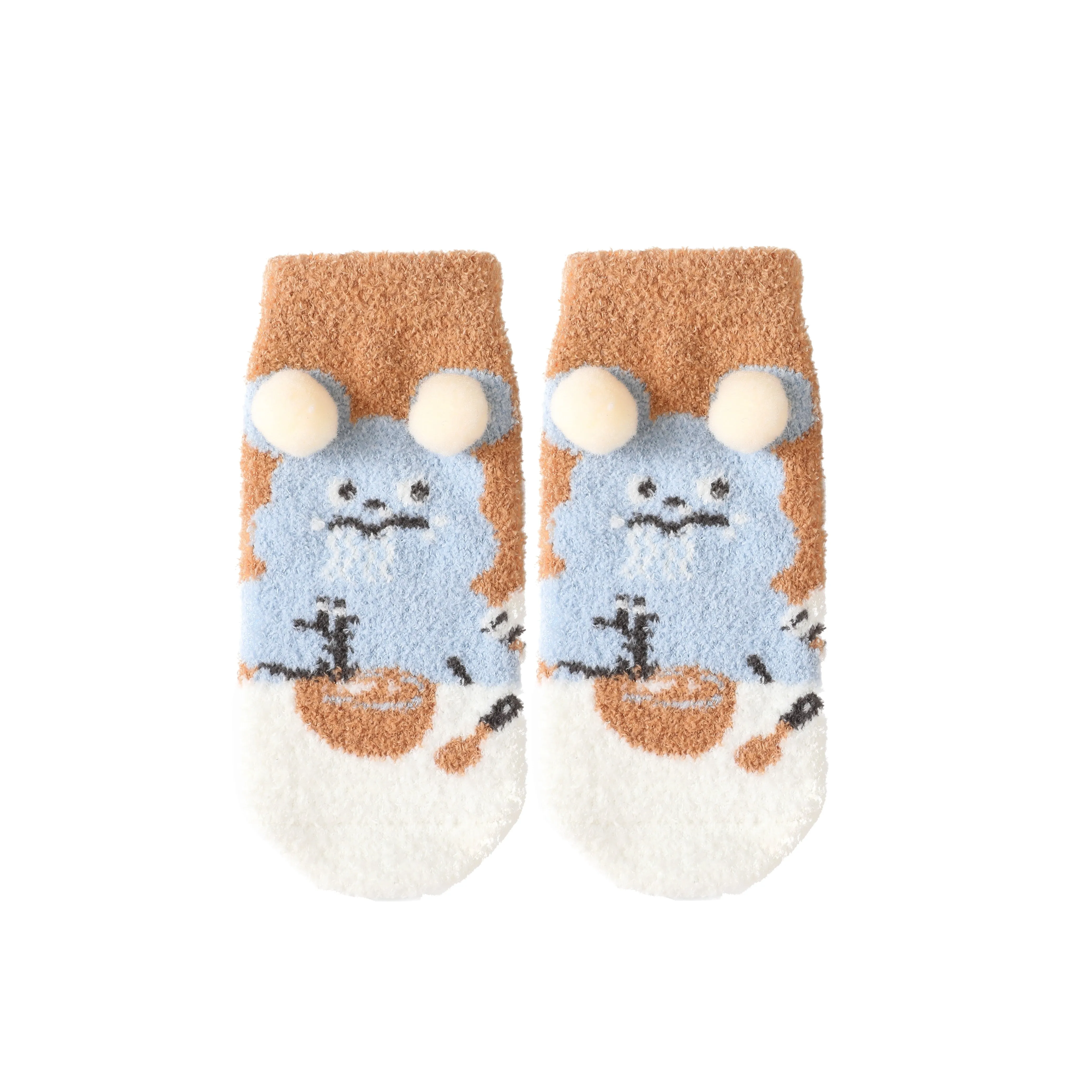 Sweetnana Cozy Ankle Crew Socks for Toddlers, Super Soft Thickened Winter Socks, Ideal for Cold Weather Comfort