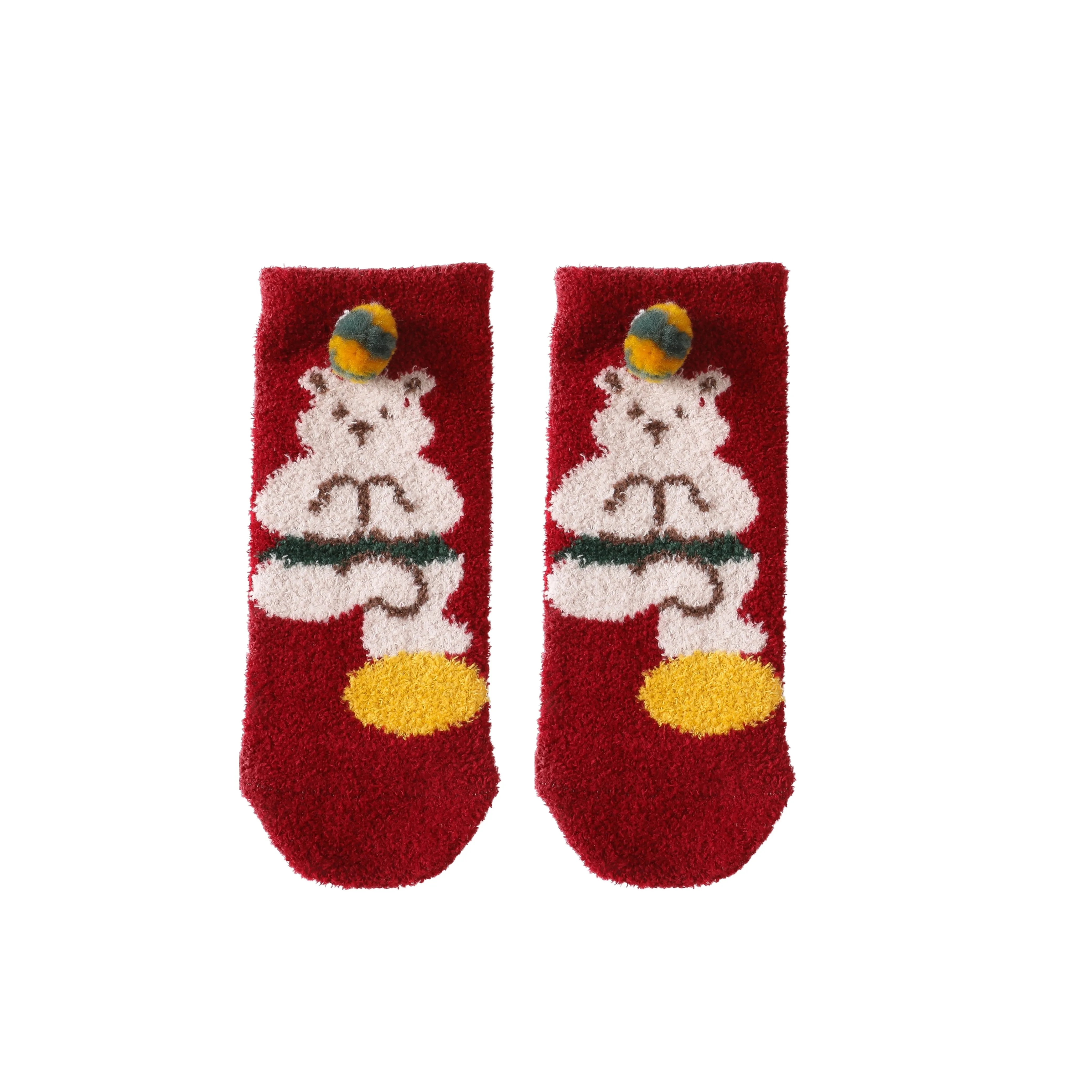 Sweetnana Cozy Ankle Crew Socks for Toddlers, Super Soft Thickened Winter Socks, Ideal for Cold Weather Comfort