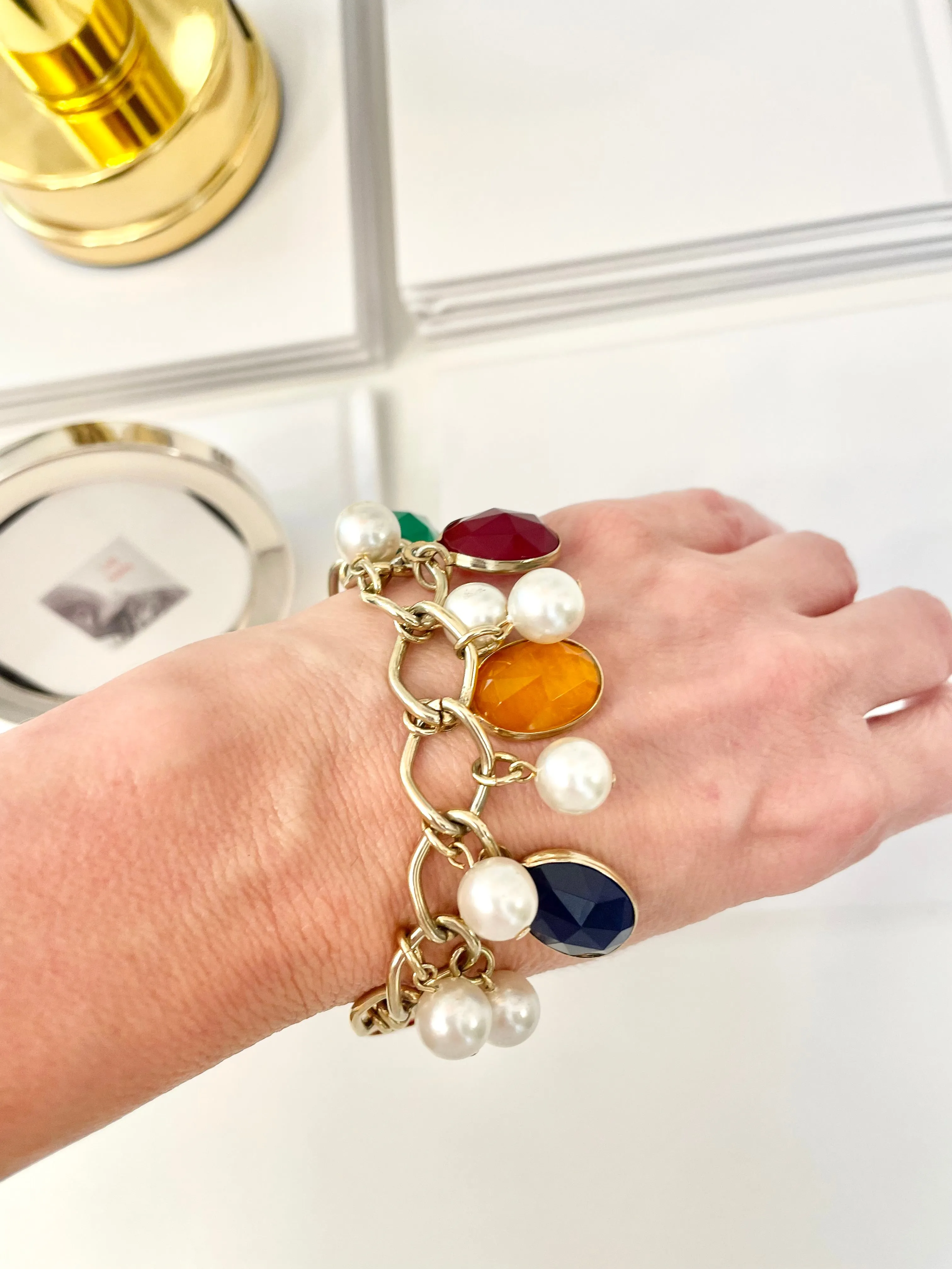 The most charming, colorful bracelet... so chic